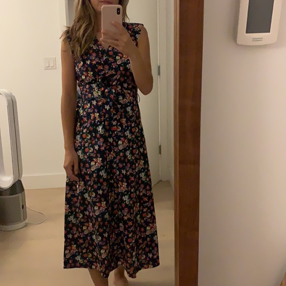 NWT French brand Claudie Pierlot Floral midi dress - Picture 6 of 6